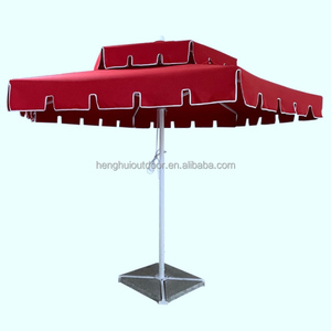 Sombrillas festoneadas de dos capas HH, sombrillas para exteriores, sombrillas de playa resistentes a prueba de viento, sombrillas con bases - Product Image 2