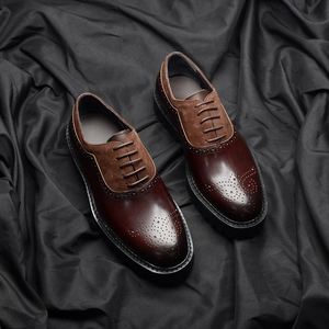 Chaussures habillées pour hommes de haute qualité - Chaussures Oxford imperméables à lacets pour mariage et bureau, style automne - Product Image 3
