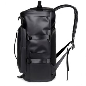 Customized Large-capacity Gym Waterproof PU Dufffel <b>Bags</b> <b>Backpack</b> Fitness Sports <b>Travel</b> <b>Bags</b> with Shoe Compartment - Product Image 2