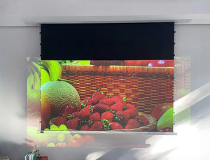 120 Inch Hidden <strong>Ceiling</strong> <strong>Projector</strong> <strong>Screen</strong> for Home Use HD Electric Remote Control Lifting Anti-light Fresnel <strong>Projector</strong> <strong>Screen</strong> - Product Image 5