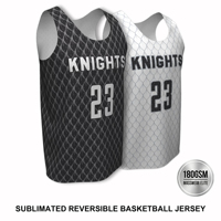 Maillot de basket réversible personnalisé sublimé respirant et anti-humidité en mesh haute performance pour club universitaire