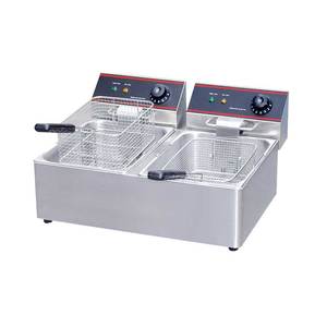 Catering Equipment Electric KFC Deep <strong>Chips</strong> <strong>Fryer</strong> Machine Double Tank Chicken <strong>Fryer</strong> for Hotels and Home Use New Condition - Product Image 1