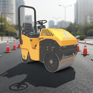 Mini-rouleau compresseur économique avec moteur <span class=keywords><strong>Honda</strong></span> 13HP RWYL42A |   Poids de 900 kg seulement, force de 20 kN, meilleur rapport qualité-prix - Product Image 1