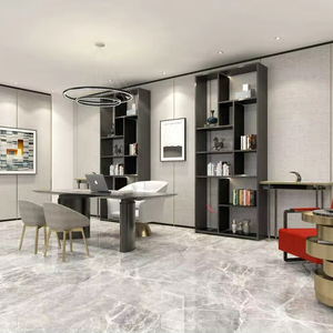 Librería LED creativa de estilo moderno Unidades de pared Gabinete Altura ajustable de alta calidad Marco de acero inoxidable Práctico popular - Product Image 1