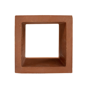 <span class=keywords><strong>Brique</strong></span> en terre cuite mate carrée de couleur <span class=keywords><strong>rouge</strong></span> <span class=keywords><strong>pour</strong></span> cloisons - Bloc de terre cuite massif au design carré - Product Image 4