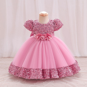 Robes pour filles, robes d'été pour enfants, robes de mariage et de fête d'anniversaire, robes à sequins et nœuds, robes de princesse en dentelle, robes tutu pour enfants - Product Image 6