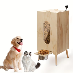 <span class=keywords><strong>Station</strong></span> d'alimentation pour chien en bois, grande capacité, distributeur de nourriture par gravité, meuble pour animaux de compagnie en bois naturel fait main, pour chiens de petite, moyenne et grande taille - Product Image 6