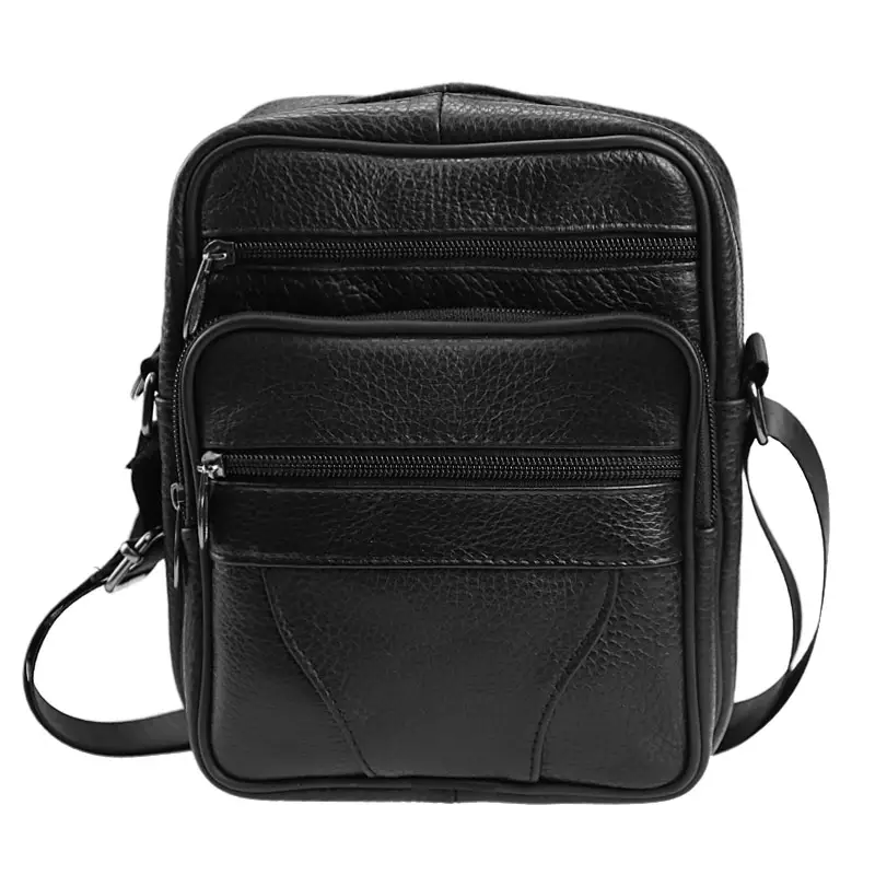 OEM Real Leather Messenger Bag Phone Bag Men Cross Body Cellphone Bags Genuine Leather