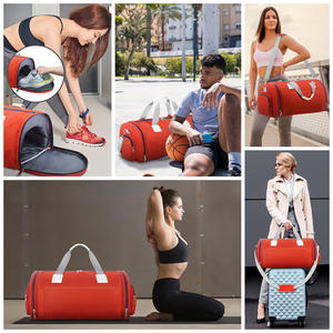 Sac de sport personnalisé BSCI avec compartiment à chaussures, sac de voyage, sac de sport avec poches, y compris une pochette résistante à l'eau - Product Image 6