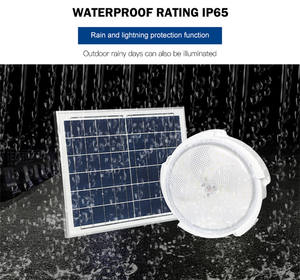 Lampe d'intérieur de <span class=keywords><strong>batterie</strong></span> d'énergie solaire de balcons de rendement élevé 40W 60W 100w 200w 300w plafonnier solaire - Product Image 3