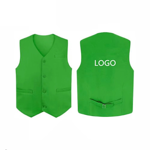 カスタムウェイター制服ユニセックスボタンベストスーパーマーケット用店員 & ボランティア - Product Image 2