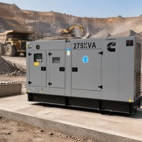 Groupe électrogène diesel silencieux 220 kW 275 kVA avec moteur DCEC série C et alternateur Stamford 200 kW 250 kVA pour hôtel