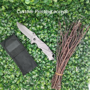 Couteau tactique multifonctionnel entièrement en acier inoxydable, couteau de camping multi-usages, couteau de survie pour la forêt et la jungle avec trou pour cordon - Product Image 4
