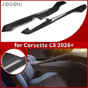 Center Console Versnellingspook Zijtrim voor Corvette C8 Z06 ZR1 Stingray 2026+ Echt Carbon Fiber Interieur Accessoires 2 Stuks - Product Image 1