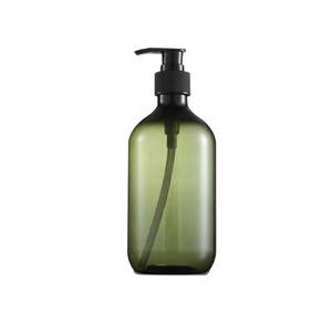 Flacon de shampooing en PET <span class=keywords><strong>solide</strong></span>, brun, 500 ml, flacon rond en plastique pour <span class=keywords><strong>gel</strong></span> <span class=keywords><strong>douche</strong></span>, flacon de <span class=keywords><strong>recharge</strong></span> pour savon pour les mains d'hôtel - Product Image 3