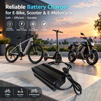 Chargeur de batterie au lithium 48V8A 10A 12A 15A 18A, sortie 58V AC-DC, chargeur rapide de batterie LiFePO4 pour trottinette électrique, vélo électrique