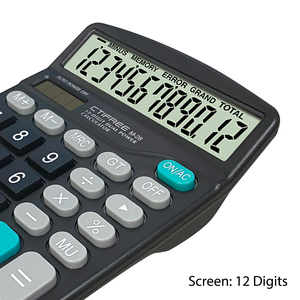 <span class=keywords><strong>Calculatrice</strong></span> de bureau à 12 chiffres <span class=keywords><strong>avec</strong></span> double source d'alimentation solaire et batterie Logo personnalisable en plastique - Product Image 5