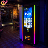 Distributeur automatique de ZYN SNUS sur pied intelligent avec vérification de l'âge, écran tactile et paiement par carte pour les sachets de nicotine