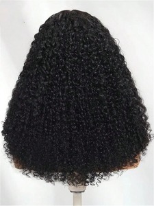 <span class=keywords><strong>Parrucca</strong></span> Foxen 100% Capelli Umani Birmani Ricci Grezzi, <span class=keywords><strong>Parrucca</strong></span> Frontale in Pizzo Senza Colla per Donne di Colore, Pre-Sfoltita 13x4 13x6 HD - Product Image 3