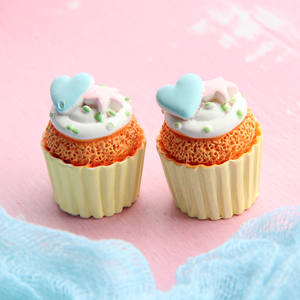 Imán de Refrigerador con Forma de Cupcake de Acrílico y Silicona, Llavero, Accesorios de Joyería DIY, Mini Adornos de Cocina, Lindo Pastel, Novedad 2025 - Product Image 5