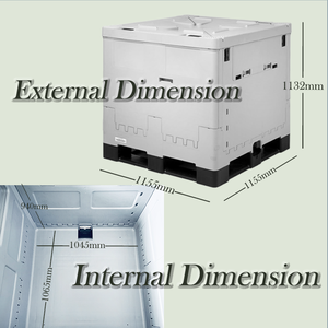 Sữa Nước ép Rượu Vang Bia Giấm Sữa chua Nước sốt cà chua Dầu 1000L IBC Liner Bền bỉ Có thể gấp gọn Bình chứa chất lỏng bằng nhựa IBC Bình chứa nước - Product Image 2