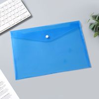 Bolsas de documentos de plástico PVC personalizadas A5 A4 carpetas de archivos transparentes bolsillos de sobres transparentes carteras escolares con botón a presión