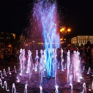 Fuente de luz Musical para jardín, piscina de agua de 8m, venta al por mayor de fábrica