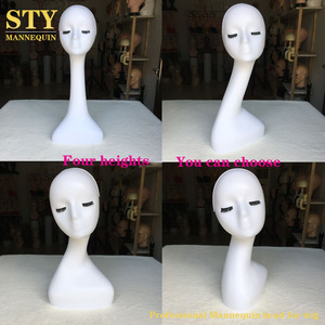 Cabeza de maniquí para pestañas, busto de maniquí para sombreros, exhibición de <span class=keywords><strong>maniquíes</strong></span> de terciopelo - Product Image 6