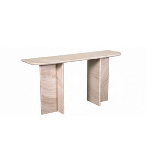 Table console en pierre pour couloir, entrée, coin, centre, table console moderne de luxe en marbre travertin - Product Image 3