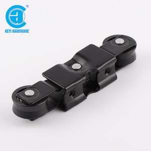 Fabrikada ağır slayt upvc alüminyum çift pencere kapı sürgülü pencere silindiri tekerlekler kasnak demir ile güney amerika - Product Image 5