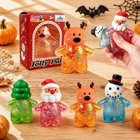 PLAYGORO Jouets Squishy de Noël à Remontée Lente, Figurines Père Noël et Bonhomme de Neige Anti-Stress à Presser, Vente en Gros, Cadeau pour Enfants et Adultes