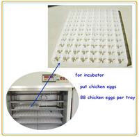 Pièces de rechange d'incubateur de bonne qualité 88 plateaux d'oeufs de poulet 63 plateaux d'oeufs de canard de capacité Poulty 221 plateaux d'oeufs de caille fournis en usine