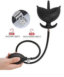 Juguetes anales inflables de silicona con forma de flor para adultos - Product Image 3