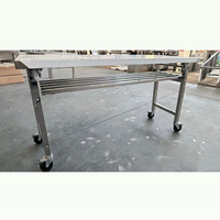 Table pliante en acier inoxydable, simple ou double niveau, avec étagère amovible, table pliante de cuisine commerciale pour restaurant et restauration