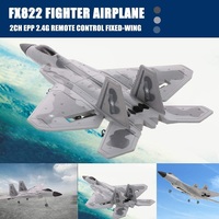 2024 F22 Fighter Fixed Wing Glider Foam Electric Aircraft Model Toy Fx822 Remote Control Aircraft Toy Gift