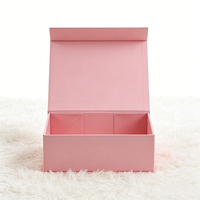 Boîte cadeau pliante magnétique personnalisée, design aseptique, écologique et réutilisable avec options d'impression de logo UV