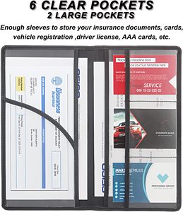 Portadocumentos para Auto, Camioneta o Remolque, con Logotipo Personalizado, para Seguro y Registro, a la Moda, Impermeable, para Documentos Esenciales - Product Image 6
