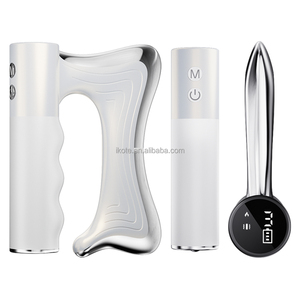 Couteau fascial électrique chauffant à micro-courant vibrant en acier inoxydable OEM, <span class=keywords><strong>outil</strong></span> portable de relaxation pour le grattage des tissus profonds musculaires - Product Image 6