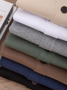 Suéter de Punto de Color Sólido para Hombre, Otoño Invierno, Botones de Moda, Prenda de Punto, Cárdigan Holgado y Cómodo para Hombre - Product Image 2