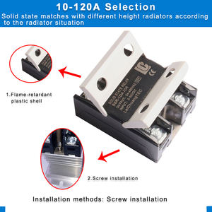 รีเลย์โซลิดสเตตแบบเฟสเดียว100A 80A 40A 10A 120A แบบ SSR DC ไปยัง AC - Product Image 2