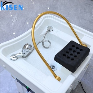 KISEN Movable Heating Water Head Therapy Thai Spa Portable Shampoo Basin Shampoo <b>Bed</b> for Salon Head Water Therapy Shampoo Basin - Product Image 3