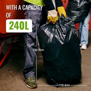 240l <strong>Wheelie</strong> <strong>Bin</strong> Liners Garbage <strong>Bag</strong> Heavy Duty Garden Waste <strong>Bags</strong>, Reusable and Strong Black <strong>Bin</strong> <strong>Bags</strong> - Product Image 6