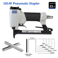 XINYI 1014F Agrafeuse pneumatique industrielle de calibre 22, échappement supérieur, 180 agrafes/min, garantie 3 ans, en aluminium et fer