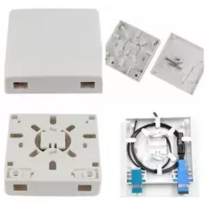 壁に取り付けられた屋内光ファイバーコンセントボックス<span class=keywords><strong>2</strong></span>ポート86タイプ光ファイバーフェースプレート - Product Image 6