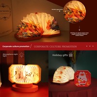 Lampe de chevet LED moderne et minimaliste en papier, faite à la main, pour chambre à coucher et dortoir, ambiance créative, cadeau original, vente en gros