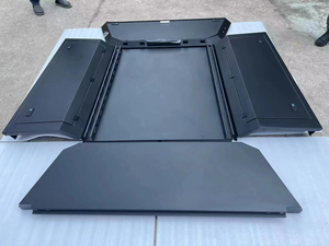 Capot en aluminium 4x4 noir pour pick-up <span class=keywords><strong>Ford</strong></span> <span class=keywords><strong>Ranger</strong></span>/<span class=keywords><strong>Raptor</strong></span> T6/T7/T8, toit rigide, coque de camping anti-poussière - Product Image 6