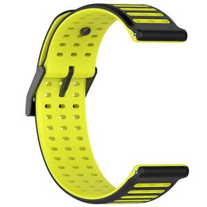 Bracelet en silicone texturé bicolore pour <span class=keywords><strong>montre</strong></span> <span class=keywords><strong>Suunto</strong></span> <span class=keywords><strong>Vertical</strong></span> 2, largeur 22 mm, boucle ardillon, officiel - Product Image 5
