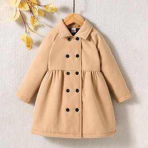 Abrigo Largo de Invierno 2026 para Niñas, Novedad en Ropa de Abrigo para Niños, Venta al por Mayor para Comercio Exterior, Tejido de Estambre con Relleno 100% Poliéster - Product Image 1