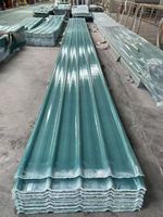 Tuile de toiture transparente en plastique imperméable moderne pour extérieur, panneau de toiture ondulé en PRV pour temple et appartement