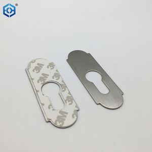 Satin Stainless Steel <b>Keyhole</b> <b>Cover</b> 87x30mm Euro Profile Escutcheons - Product Image 6